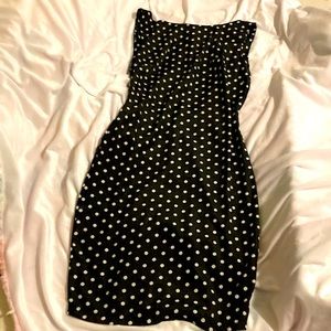 Black and white polka dot dress🖤🤍